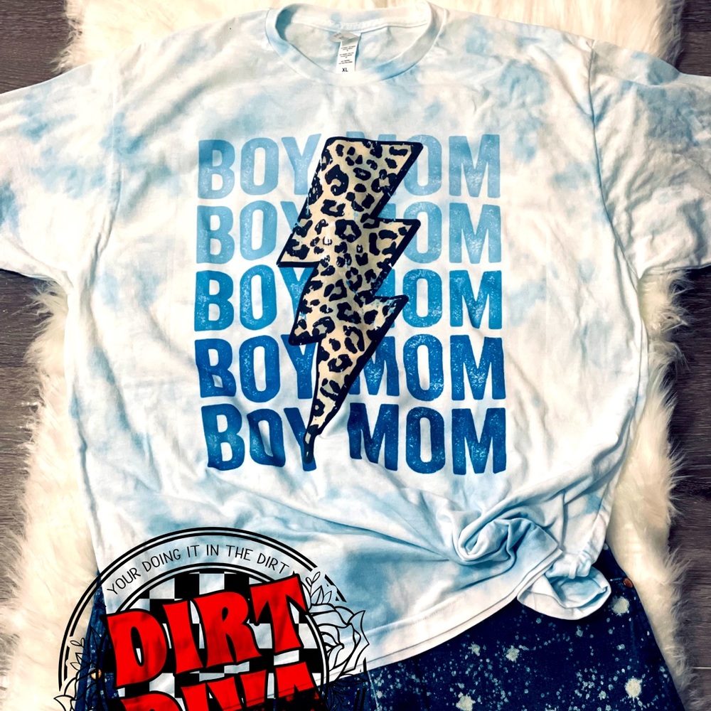 Boy Mama hand dyed tee